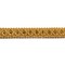 Hedonghexi Gimp Braid Trim, 0.59 Inch / 5 Yards, Gold Silver Fabric, Upholstery Trim for Sewing, Polyester, DIY Crafts, Costume, Home Decorative